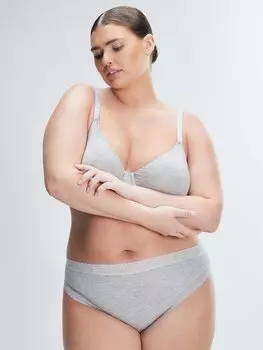 Бюстгальтер без подкладки Savage X Fenty Cotton Essentials, цвет Platinum Grey