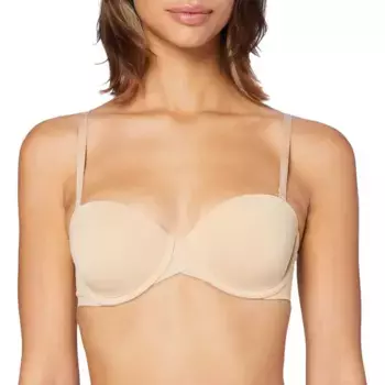 Бюстгальтер Calvin Klein Lightly Lined Strapless, бежевый