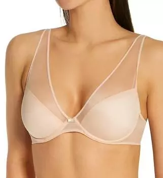 Бюстгальтер Camille Plunge бежевого цвета Timpa Lingerie