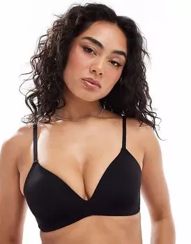 Бюстгальтер-футболка без косточек Cotton On черного цвета Cotton:On