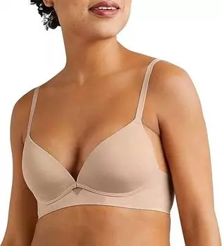 Бюстгальтер-футболка One Fab Fit без косточек цвета миндаля Maidenform, цвет almond