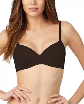 Бюстгальтер из микрофибры без косточек DKNY, чёрный