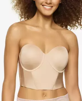 Бюстгальтер конвертируемый без бретелей Body Veil Longline с низкой спинкой Felina, коричневый/бежевый