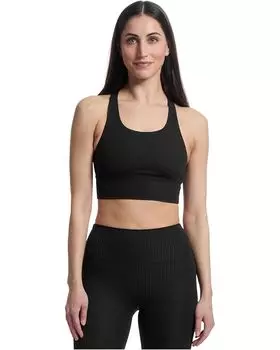 Бюстгальтер Prana Luxara Rib Racerback Bralette, черный