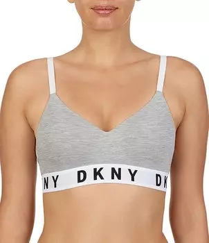 Бюстгальтер пуш-ап без косточек DKNY Boyfriend, серый