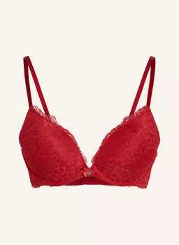 Бюстгальтер пуш-ап темно-синий Hunkemller, красный
