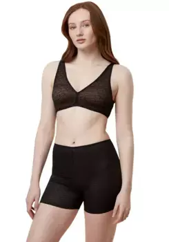 Бюстгальтер с чашками Triumph "Signature Sheer P EX", принт с логотипом Triumph, черный