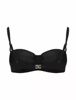 Бюстгальтер с логотипом Dolce&Gabbana, черный