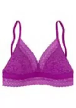 Бюстгальтер с треугольными чашечками VIVANCE BRALETTE Lascana, розовый