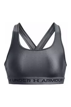 Бюстгальтер средней длины с перекрестной спинкой UA Under Armour, серый