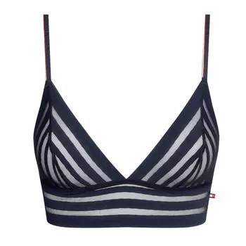 Бюстгальтер Tommy Hilfiger Dual Stripe Unlined Triangle, синий