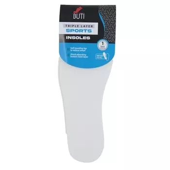 BUTI Insoles Triple Layer Спортивные трехслойные стельки для обуви - 1 пара Inna