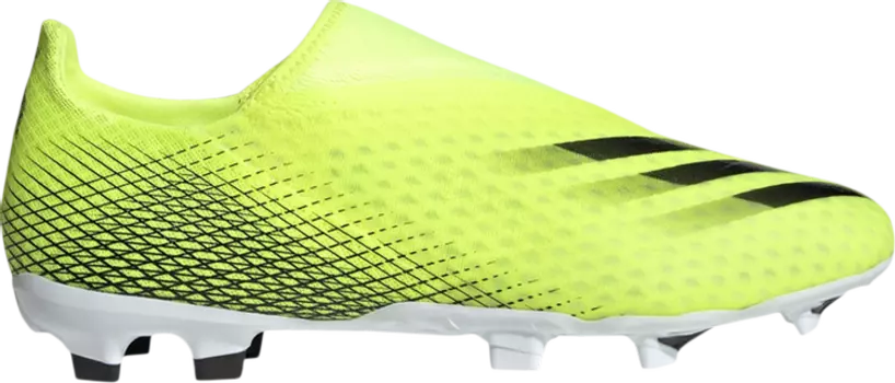 Бутсы Adidas X Ghosted.3 Laceless FG 'Solar Yellow', желтый