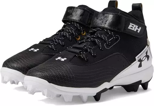 Бутсы Harper 7 Mid RM Under Armour, цвет Black/White/Black