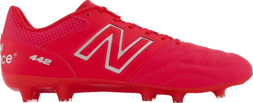 Бутсы New Balance 442v2 Team FG 'Red White', красный