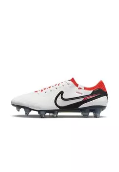 бутсы с шипами Nike Tiempo Legend 10 Elite Nike, цвет white bright crimson black