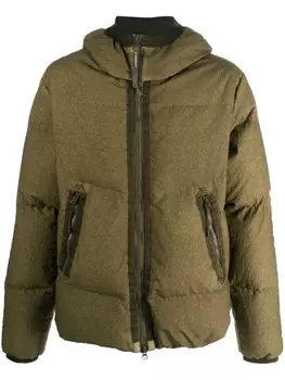 C.P. Company Co-Ted Goggle down jacket, зеленый
