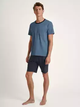 CALIDA Shorty "Relax Essentials" (2 шт.), с небольшим нагрудным карманом, цвет Coronet Blue