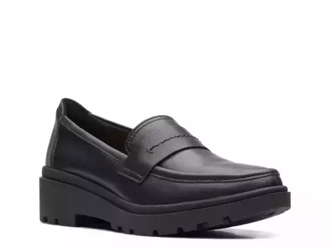 Calla Ease Лоферы Clarks, Black Leather