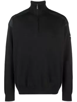 Calvin Klein джемпер с воротником на молнии, черный