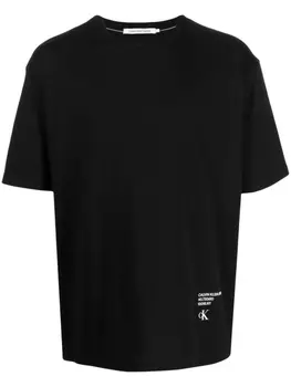 Calvin Klein футболка Stacked Modern Metals, черный