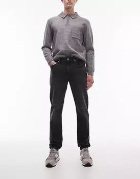 Calvin Klein Jeans – зауженные джинсы черного цвета