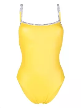 Calvin Klein купальник с логотипом, желтый