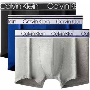 Calvin Klein Мужские боксеры, цвет 9NP - Space Black/Coconut Grey/Eagle Blue
