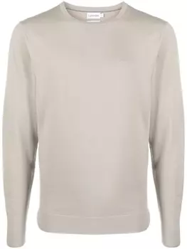 Calvin Klein шерстяной джемпер Superior с круглым вырезом, нейтральный цвет