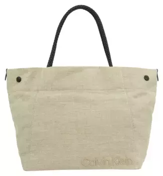 Calvin Klein шоппер "SUMMER STORY LG SHOPPER_LINEN", сумка женская сумка женская сумка с ручкой, цвет Natural Linen