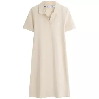 Calvin Klein Женское платье с шортами и рукавами, цвет ACF - ivory white
