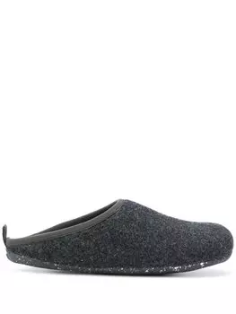 Camper logo slip-on slippers, серый