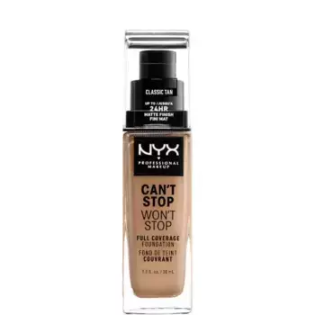 Can’T stop не остановит 24-часовой тональный крем Nyx Professional Makeup, цвет classic tan