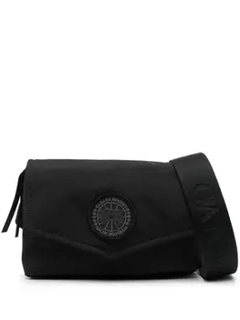Canada Goose поясная сумка с нашивкой-логотипом, черный