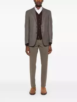 Canali блейзер Kei, коричневый