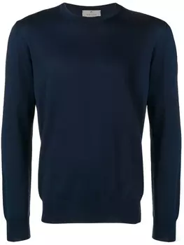 Canali джемпер с круглым вырезом, синий