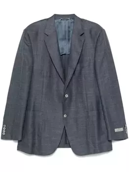Canali фактурный пиджак, синий