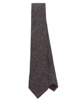 Canali галстук из ткани букле, синий