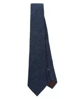 Canali галстук из ткани букле, синий