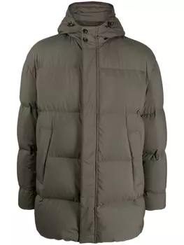Canali hooded padded jacket, зеленый