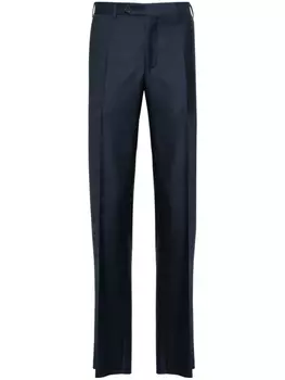 Canali клетчатые брюки чинос, синий