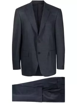 Canali костюм с однобортным пиджаком, синий