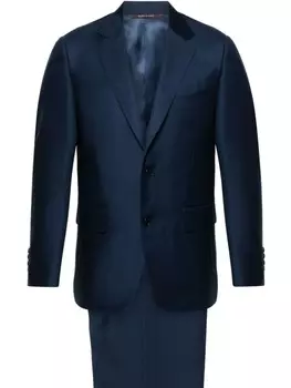 Canali костюм с однобортным пиджаком, синий