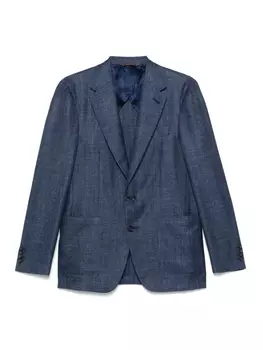 Canali меланжевый пиджак, синий