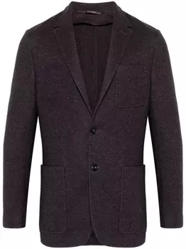 Canali однобортный блейзер, фиолетовый