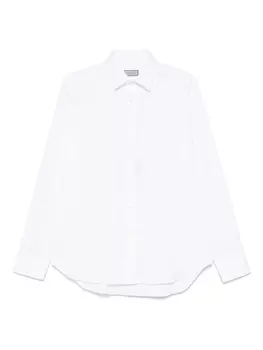 Canali поплиновая рубашка, белый