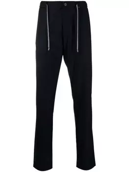 Canali прямые брюки с кулиской, синий