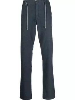 Canali прямые брюки с кулиской, синий
