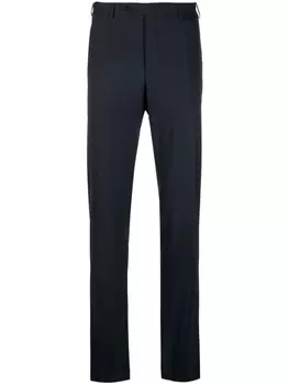Canali прямые брюки строгого кроя, синий