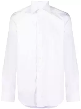 Canali рубашка на пуговицах, белый
